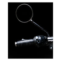 Trip Machine, leather handlebar grip wraps - Black Perorated